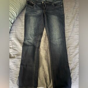 Express Dark Wash Women's Skinny Jeans/Low Rise